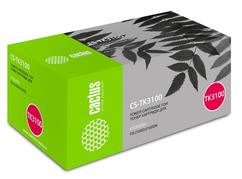 Картридж лазерный Cactus CS-TK3100 черный (12500стр.) для Kyocera Ecosys FS-2100D/2100DN фото 1