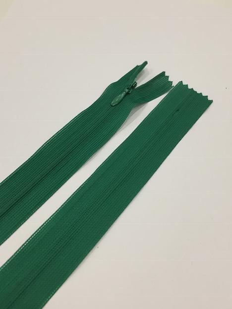 Молния потайная 60см.  Зеленый фото 1