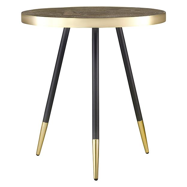 Столик Hedda, Ø55 см, черный/матовое золото фото 5