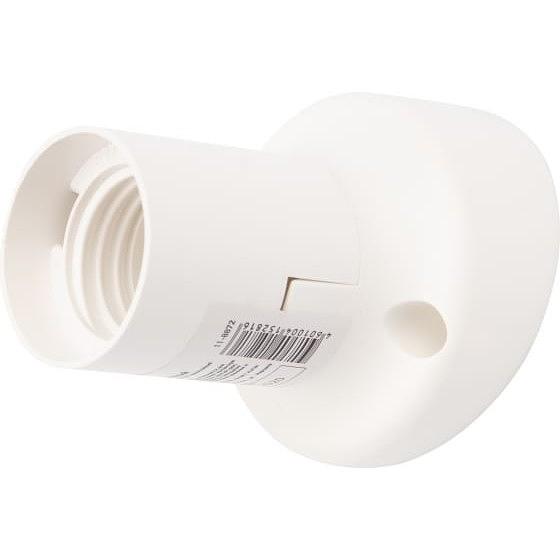 REXANT 11-8872 Патрон пластиковый настенный Е27 наклонный, белый c этикеткой фото 1
