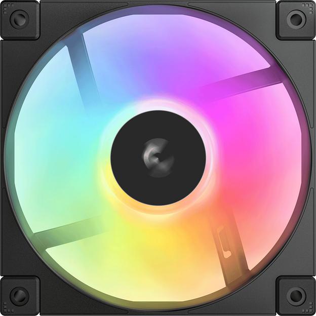 Вентилятор Deepcool FD12 ARGB 120x120x25mm черный 4-pin 26.9dB 166gr Ret (R-FD12-BKAPN1-G) фото 1