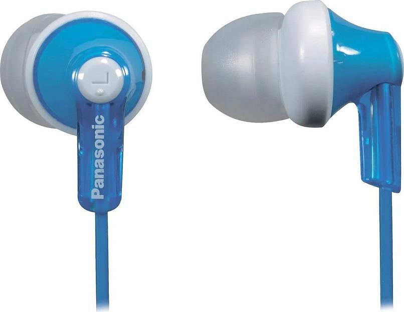 Наушники внутриканальные Panasonic RP-HJE118GU 1.1м белый/голубой проводные в ушной раковине (RP-HJE118GUA) фото 1