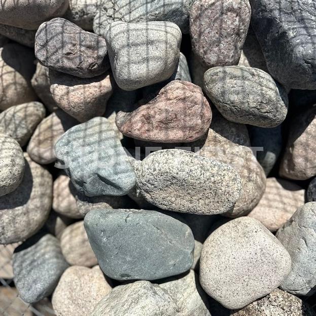 Морская и речная галька STONE FIRST цветная горная, фракция 70-150 мм ОПТ фото 1