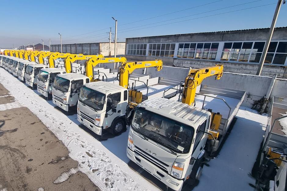 Jac N120 Бортовой автомобиль с КМУ XCMG фото 7