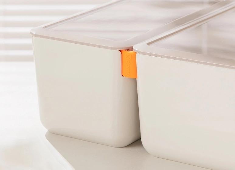 Короб для хранения Deli XDM11green 1отд. 212x212x93.5мм зеленый/серый пластик фото 2