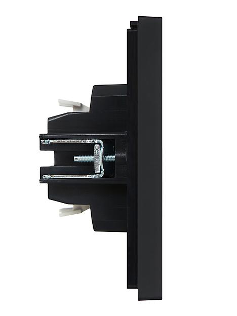 FORTE&PIANO Выключатель 1-клавишный с индикацией 10А FP102 черный IEK фото 4