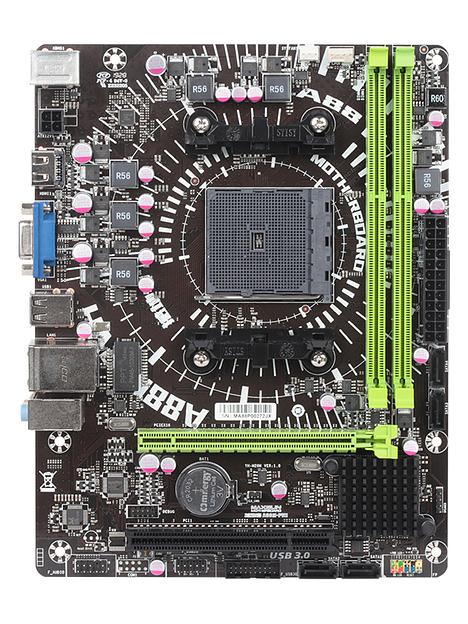 Материнская плата MAXSUN Earthshaker A88M-PVH, SocketFM2+, mATX, Retail, 2xDDR3, PCIe3.0, 100LAN, 2xPS/2, 6xUSB2, 2xUSB3, CPU TDP 65Вт, VGA, HDMI (MSES-A88M-PVH) фото 1