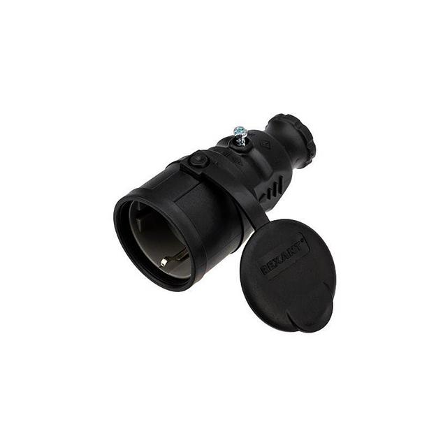 Розетка переносная влагозащ. с крышкой с/з 16А IP44 каучук Rexant 111-004 фото 7