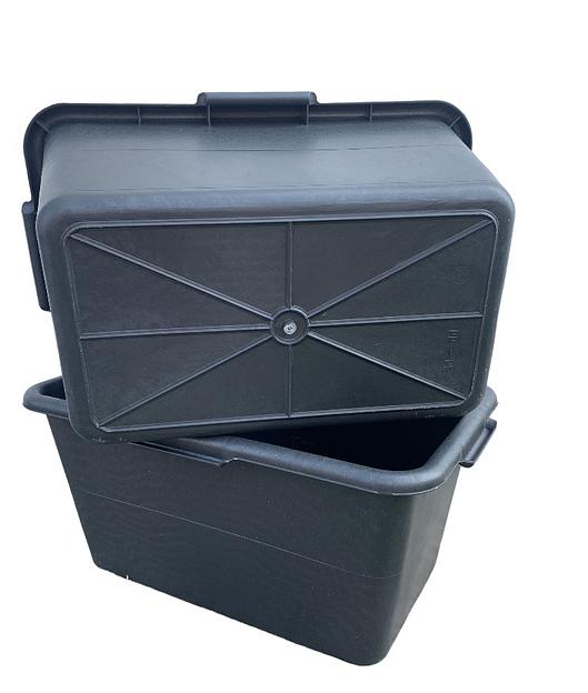 Таз строительный 40 л прямоугольный ударопрочный, морозостойкий фото 2