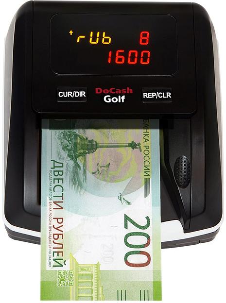 Детектор банкнот DoCash Golf 12953 автоматический рубли АКБ фото 1