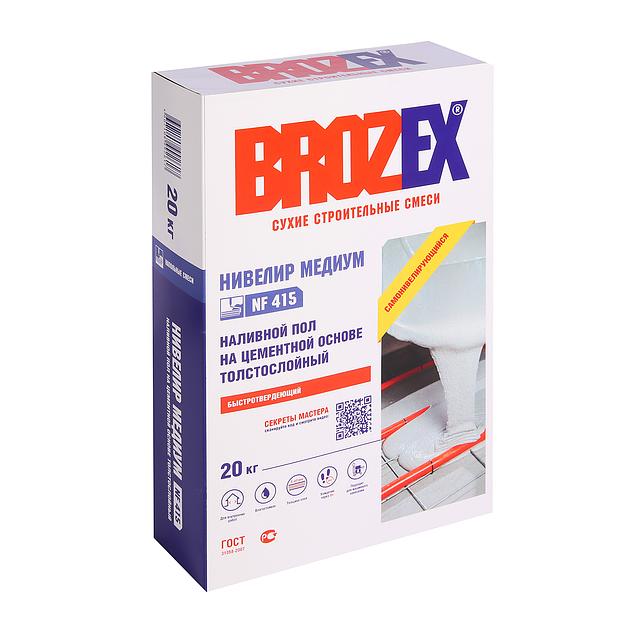 Ровнитель для пола NF-415 Нивелир Медиум 20 кг BROZEX *1/56 опт фото 1