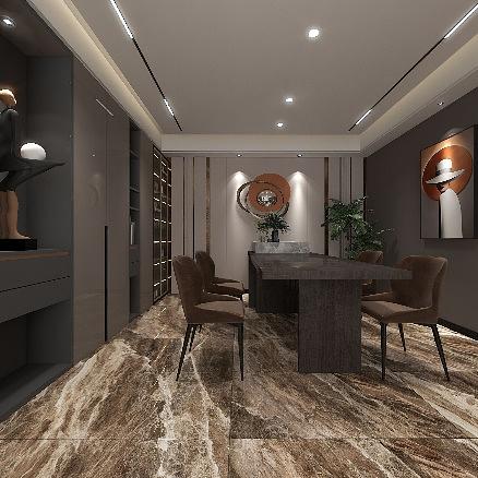 Чёрный глянцевый керамогранит с прожилками опт фото 2