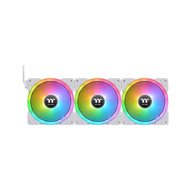 Кулер для компьютерного корпуса Thermaltake SWAFAN EX12 RGB PC Cooling Fan White (3-Fan Pack) CL-F161-PL12SW-A фото 3