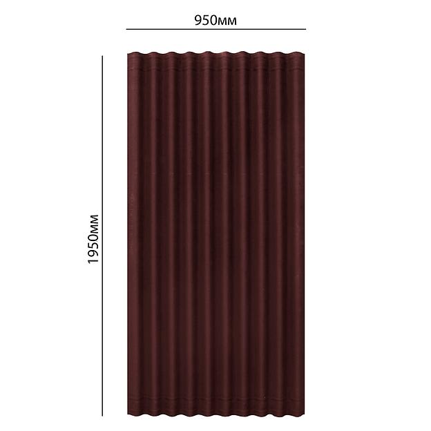 Ондулин SMART коричневый 195×95см толщина 3 мм *1/300 опт фото 2