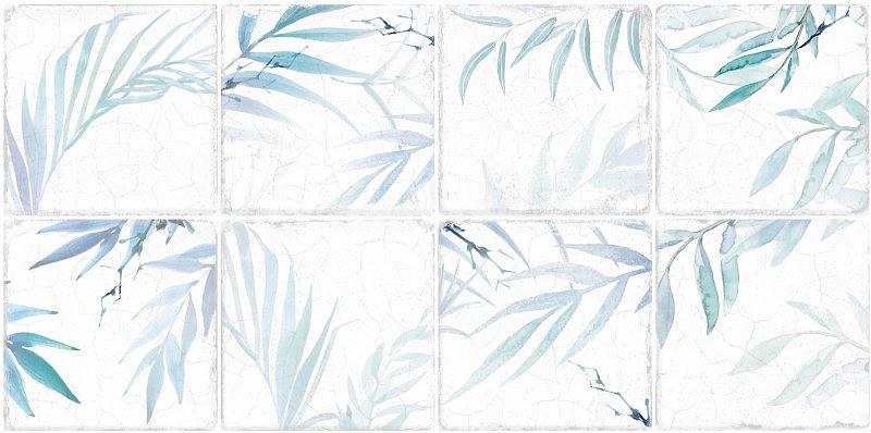 Плитка Alma Ceramica Mirt 249x500 голубой Глянцевая фото 1