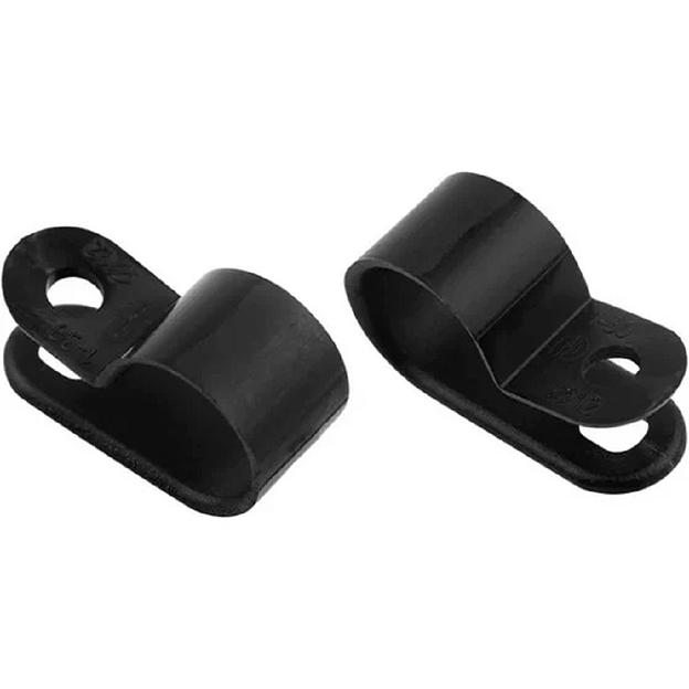 Rexant (07-4412-1) Скоба под винт 12мм, черная (50 шт/уп) фото 1