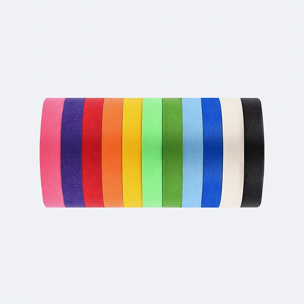 Малярная клейкая лента цветная 48 мм 20 м, опт фото 3