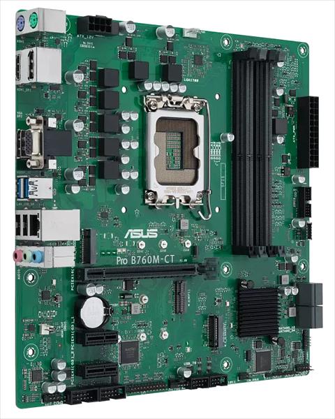 Материнская плата ASUS PRO B760M-CT-CSM, LGA1700, B760, 4*DDR5, VGA+HDMI+2xDP, 4xSATA3 + RAID, 2xM2, Audio, Gb LAN, USB 3.2, USB 2.0, mATX; 90MB1DY0-M0EAYC (PRO B760M-CT-CSM) фото 2