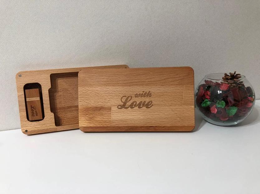 Деревянный фотобокс с флешкой ОПТ фото 2