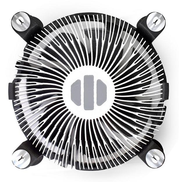 Exegate EX283280RUS Кулер ExeGate EE97379, Al, S1150/1151/1155/1156, TDP 65W, Hydro bearing, 4pin, 23.5db, BOX фото 3