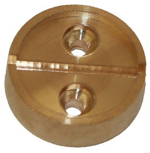 Плашка для опечатывания 96527 2 латунь 0.16кг фото 1