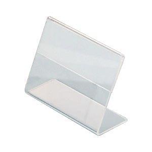 Ценникодержатель 60*23 мм. h=40 прозрачн. (1 мм) /1/ фото 1