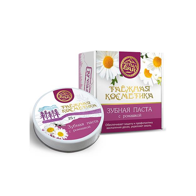 Зубная паста с ромашкой Алтын Бай 25 г «Таёжная косметика», опт фото 1