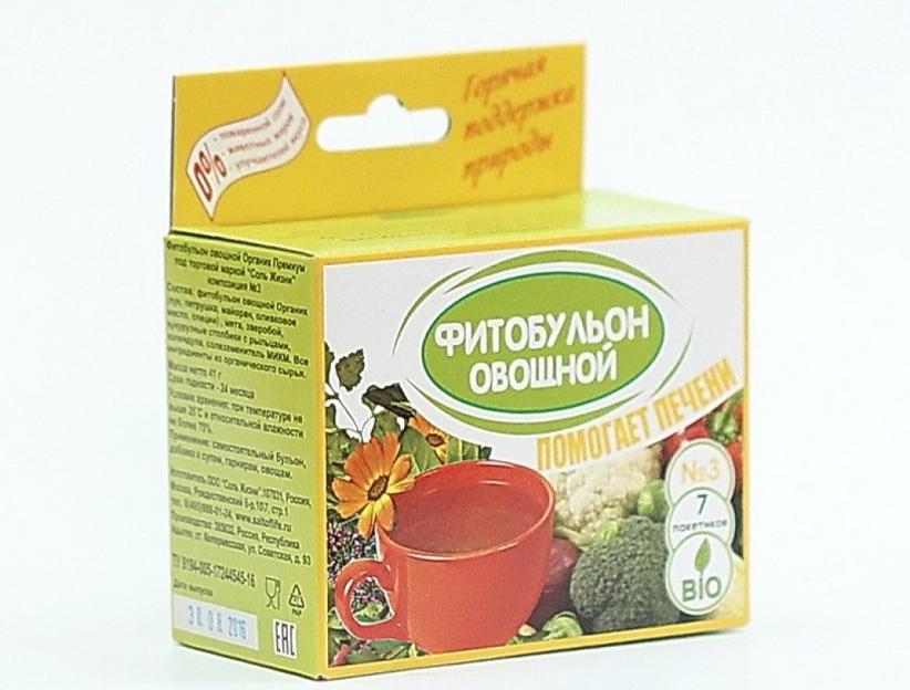 Фитобульон овощной № 3 Соль Жизни «Помощь печени» 41 г ОПТ фото 3