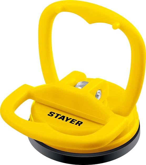 STAYER MAXLift, 5 кг, пластмассовый, одинарный, стеклодомкрат на присоске (33718-0) фото 1