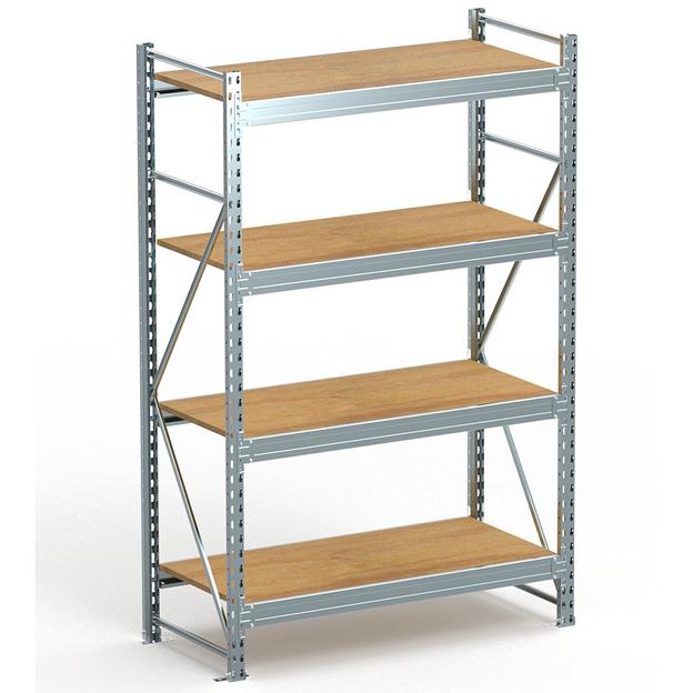 Стеллаж SGR-V-DS 2500×1800×800 4 яруса с настилом ДСП фото 4