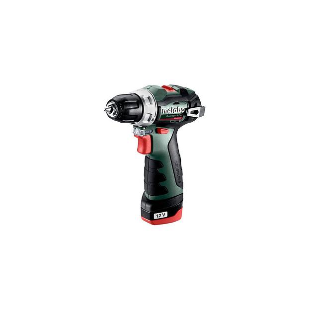 Дрель-шуруповерт METABO PowerMaxx BS BL, 2Ач, с двумя аккумуляторами [601721500] фото 1