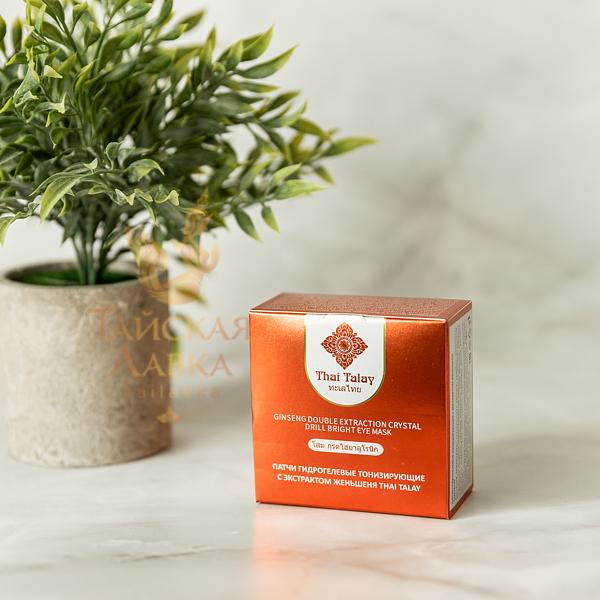 Патчи Гидрогелевые Тонизирующие с Экстрактом Женьшеня и Растительными Экстрактами THAI TALAY фото 4