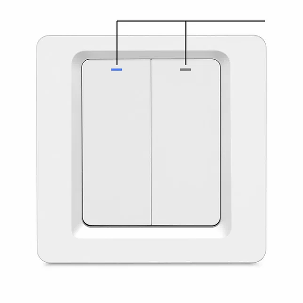 Умный Zigbee выключатель двухкнопочный Roximo SZBTN01-2 ОПТ фото 4