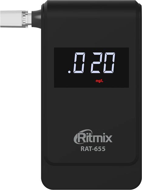 Алкотестер Ritmix RAT-655 электрохимический черный фото 2