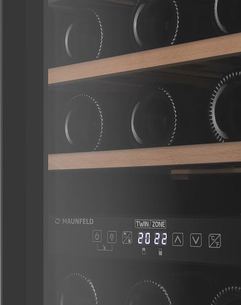 Винный шкаф Maunfeld MFWC-50D16 1-нокамерн. черный фото 10