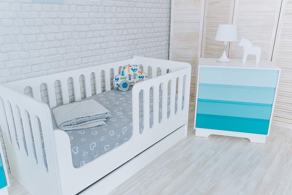 Кровать детская укороченная с ящиком ОПТ фото 4