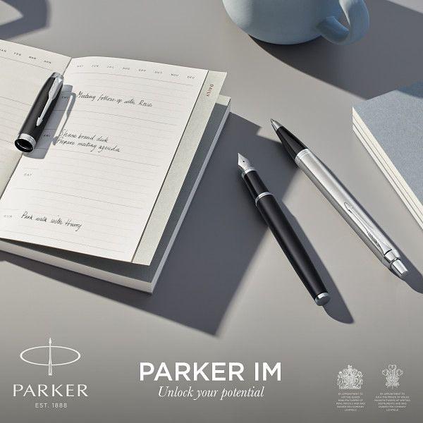 Ручка шариков. Parker IM Core (CW2150841) Stainless Steel CT M черн. черн. подар.кор.европод. фото 6