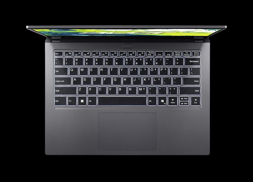 Aspire Go 14 14" WUXGA 1920x1200 Non-glare IPS / 1200:1 / 300 nit / sRGB 100% Intel® Core™ Ultra 7 processor 155H UMA 16 GB DDR5 Memory 512GB PCIe NVMe SSD Iron Metal Top Cover None(Boot-up only) фото 3