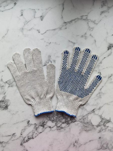 Перчатки белые ПВХ «Народные» фото 1