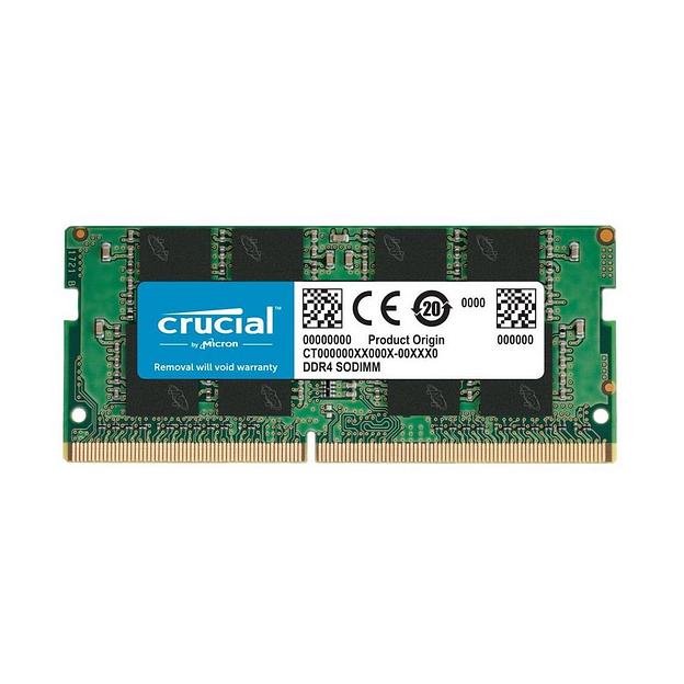 Оперативная память Crucial by Micron DDR4 16GB 3200MHz SODIMM (PC4-25600) CL22 SRx8 1.2V (Retail) (CT16G4SFS832A) фото 1