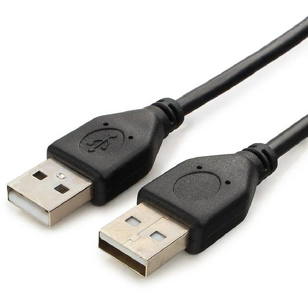 Cablexpert Кабель USB2.0 AM/AM, экран, 28/26AWG, медь, Pro, 3м, черный, пакет (CC-USB2-AMAM-3M) фото 1