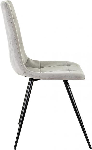 Стул для дома Бюрократ CH-K1_4 комплект 4шт св.серый Holland 09 металл черный на ножках (CH-K1_1/HL09_4) фото 4