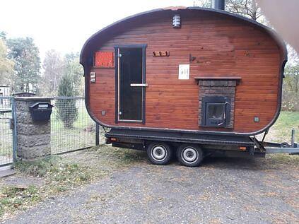 Баня квадро-овалбочка 4×4.5 м, срощенная ель фото 1