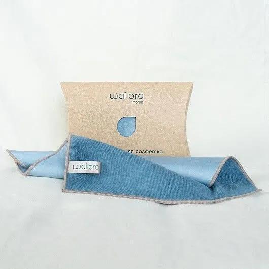 Салфетка для уборки Wai Ora «2 in 1 max» цвет голубая сталь ОПТ фото 1