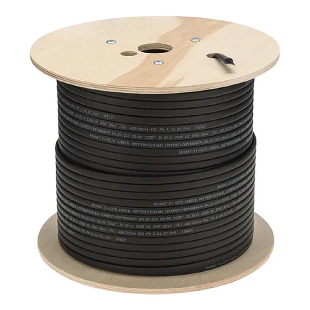 Rexant (51-0279) Кабель греющий (нагревательный) саморегулирующийся SRL30-2CR, экранированный, 30Вт/м, 0,9мм2/55м, 200м фото 1