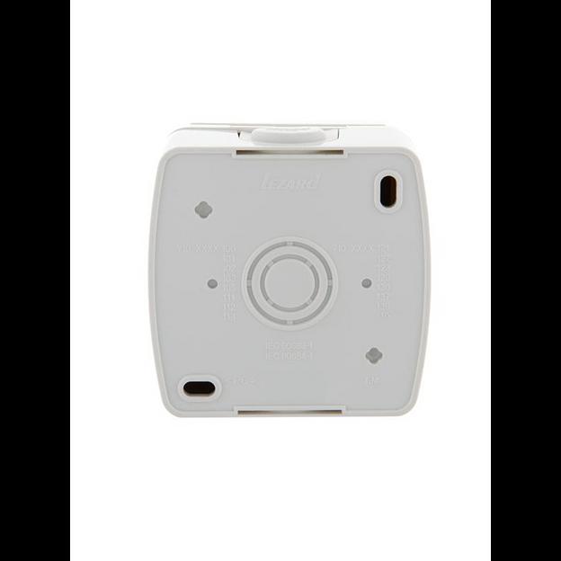 Розетка 1-м ОП Nata 16А IP20 с заземл. с защ. крышкой керамика бел. LEZARD 710-0200-123 фото 2