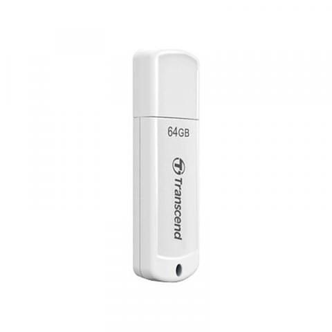 Флэш-накопитель Transcend TS64GJF370, USB 2.0, 64 GB, белый фото 1