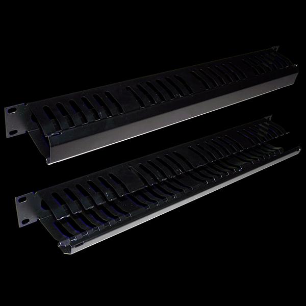 Кабельный органайзер 19" c крышкой на 24 порта, 2U (TWT-ORG/CV24-2U) фото 1