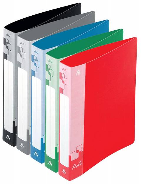 Папка метал.зажим Бюрократ -PZ07C A4 пластик 0.7мм внут.и торц.карм ассорти фото 1