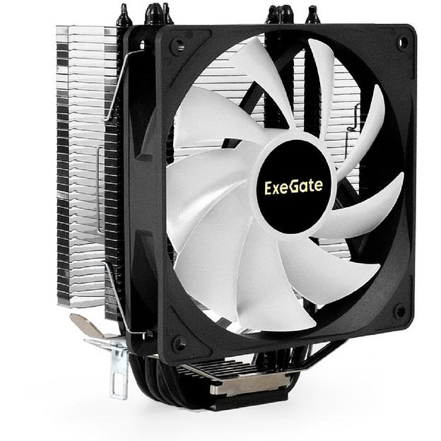 Exegate EX295003RUS Кулер ExeGate Dark Magic EE400XL-PWM.ARGB (Al+Cu, черное покрытие, 4 тепл.трубки, LGA775/1150/1151/1155/1156/1200/1700/AM2/AM2+/AM3/AM3+/AM4/AM5/FM1/FM2/754/939/940, TDP 125W, Fan фото 1